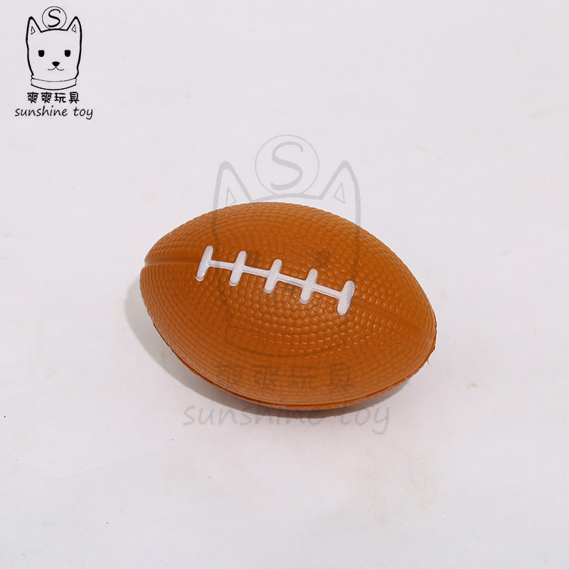 Cross-Border Hot Sale British American Small Brown Rugby Decompression Toys for Children Foam Decompression Pu Ball Custom Printing Cross-Border Hot Sale British American Small Brown Rugby Decompression Toys for Children Foam Decompression Pu Ball Custom Printing