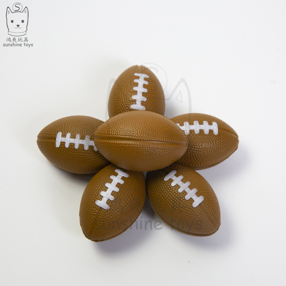 Cross-Border Hot Sale British American Small Brown Rugby Decompression Toys for Children Foam Decompression Pu Ball Custom Printing Cross-Border Hot Sale British American Small Brown Rugby Decompression Toys for Children Foam Decompression Pu Ball Custom Printing