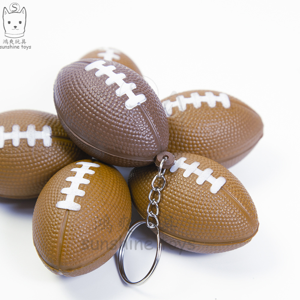 Cross-Border Hot Sale British American Small Brown Rugby Decompression Toys for Children Foam Decompression Pu Ball Custom Printing Cross-Border Hot Sale British American Small Brown Rugby Decompression Toys for Children Foam Decompression Pu Ball Custom Printing