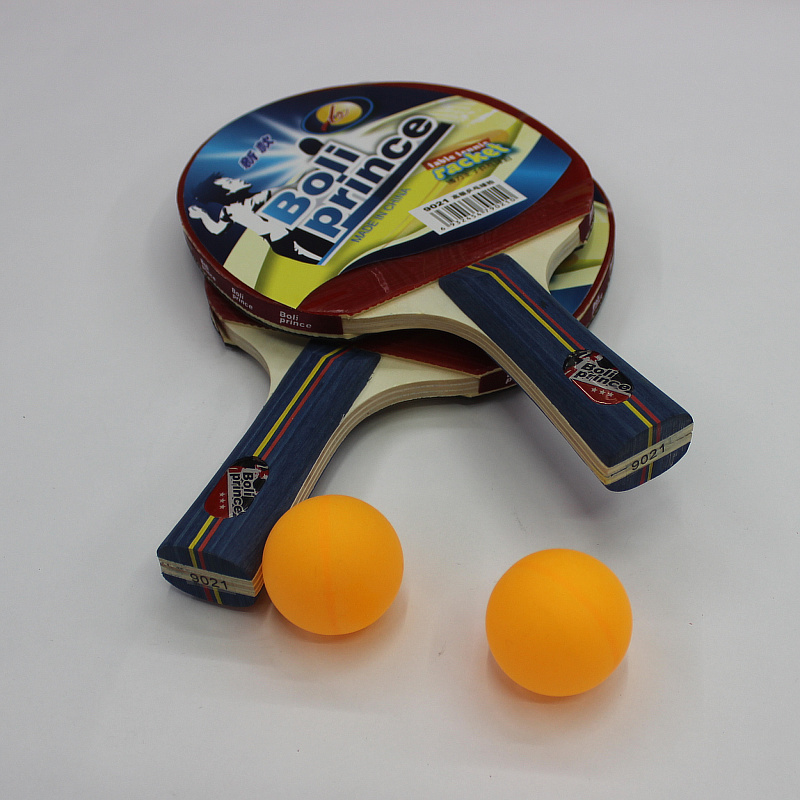 Factory Direct Sales Prince Boli 9021 Table Tennis Suit Game-Specific Shakehand Grip Pen-Hold Grip Inverted Rubber on Both Sides Factory Direct Sales Prince Boli 9021 Table Tennis Suit Game-Specific Shakehand Grip Pen-Hold Grip Inverted Rubber on Both Sides
