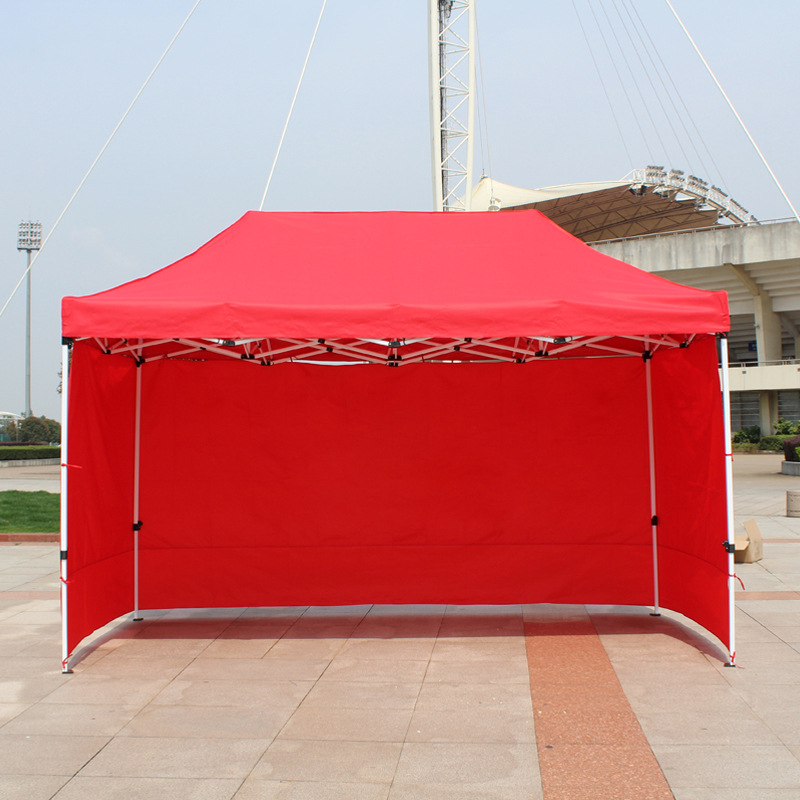 Epidemic Prevention Isolation Tent Sunshade Canopy Stall Night Market Four-Corner Tent Auto Show Sales Folding Advertising Tent