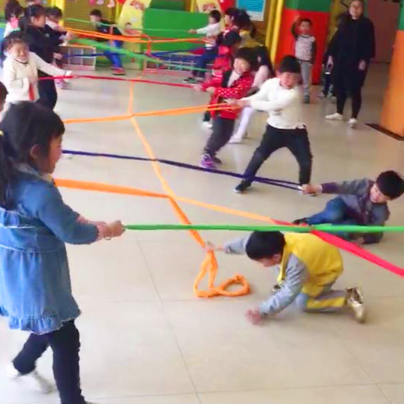 New Colorful Centipede Drawstring Sensory Training Teaching Aids Kindergarten Outdoor Activities Fun Tug-of-War Competition Tug of War Rope