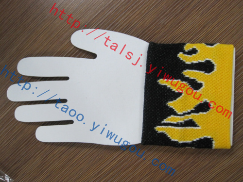 Yellow flame personality cool graphic Jacquard patterned knit cuff sweatband fashion advertise sweatband, wristband custom souvenirs, wristband