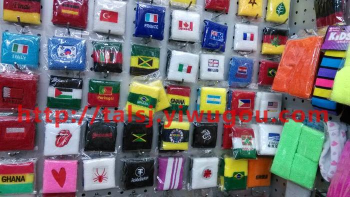 The Dominican Republic Dominican Republic flag personality flag pattern cotton Jacquard knit wrist cuff The Dominican Republic Dominican Republic flag personality flag pattern cotton Jacquard knit wrist cuff