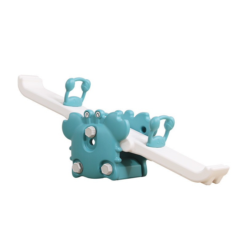 Children&#039;s Double Plastic Rocking Horse Kindergarten Infant Double Trojan Indoor and Outdoor Double Rocking Horse Seesaw Toys