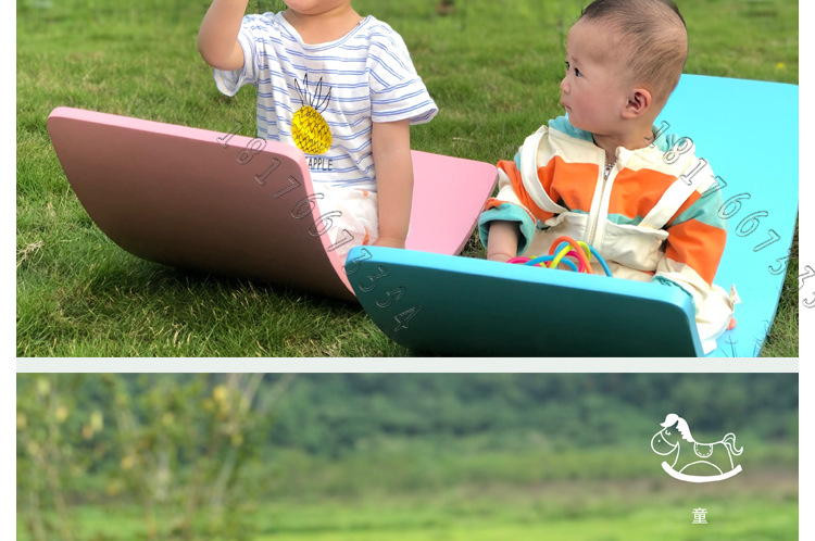 Children's Educational Sense Training Seesaw Kindergarten Sports Game Wooden Balance Board Yoga Balance Practice Board