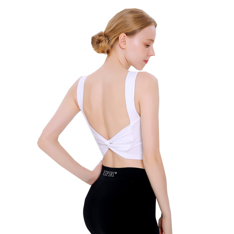 2020 New Korean Style Yoga Exercise Vest Women&#039;s Beautiful Back Wrapped Chest Shockproof Quick-Drying Sling Pilates High Elastic Bar