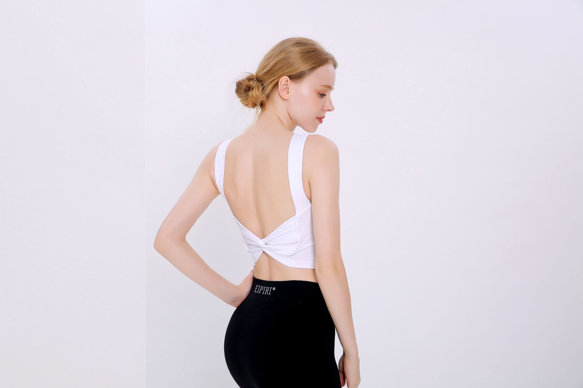 2020 New Korean Style Yoga Exercise Vest Women's Beautiful Back Wrapped Chest Shockproof Quick-Drying Sling Pilates High Elastic Bar