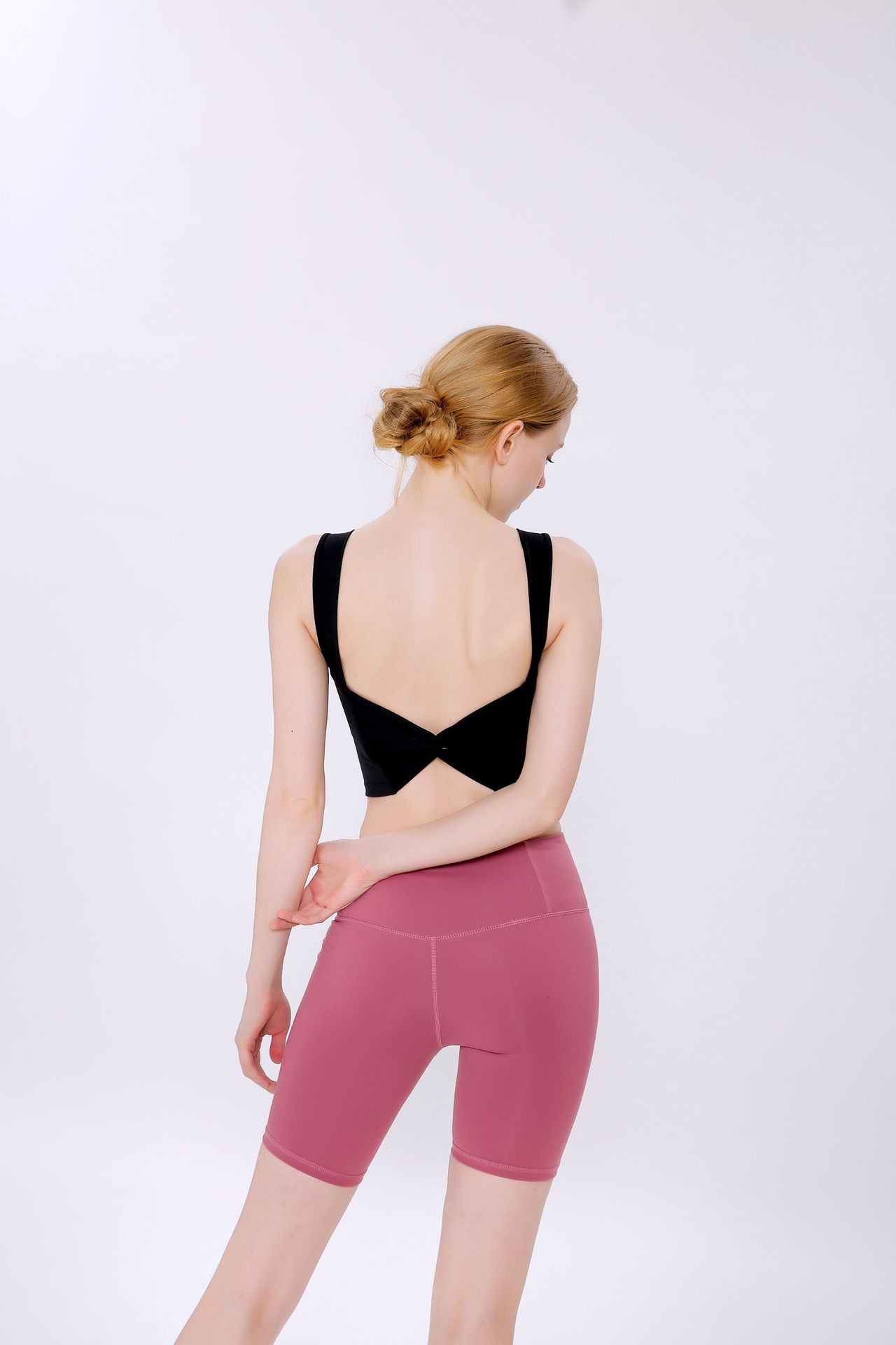 2020 New Korean Style Yoga Exercise Vest Women's Beautiful Back Wrapped Chest Shockproof Quick-Drying Sling Pilates High Elastic Bar