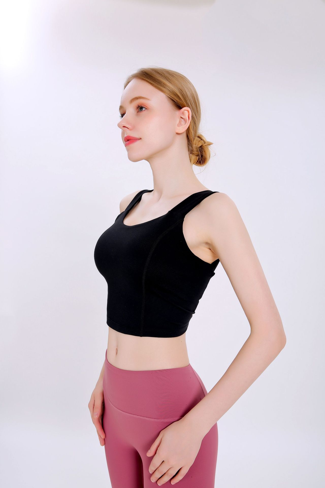 2020 New Korean Style Yoga Exercise Vest Women's Beautiful Back Wrapped Chest Shockproof Quick-Drying Sling Pilates High Elastic Bar