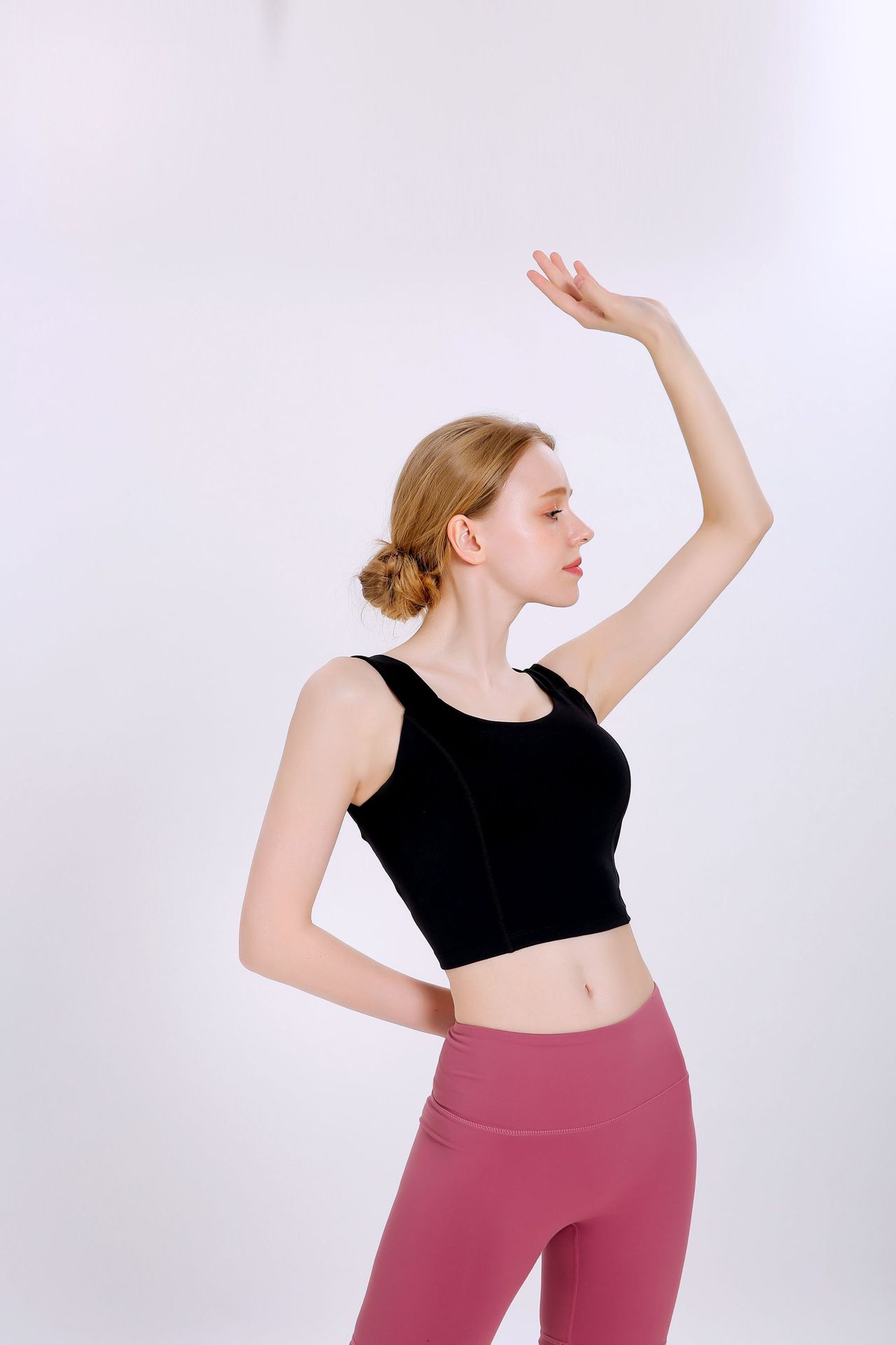 2020 New Korean Style Yoga Exercise Vest Women's Beautiful Back Wrapped Chest Shockproof Quick-Drying Sling Pilates High Elastic Bar