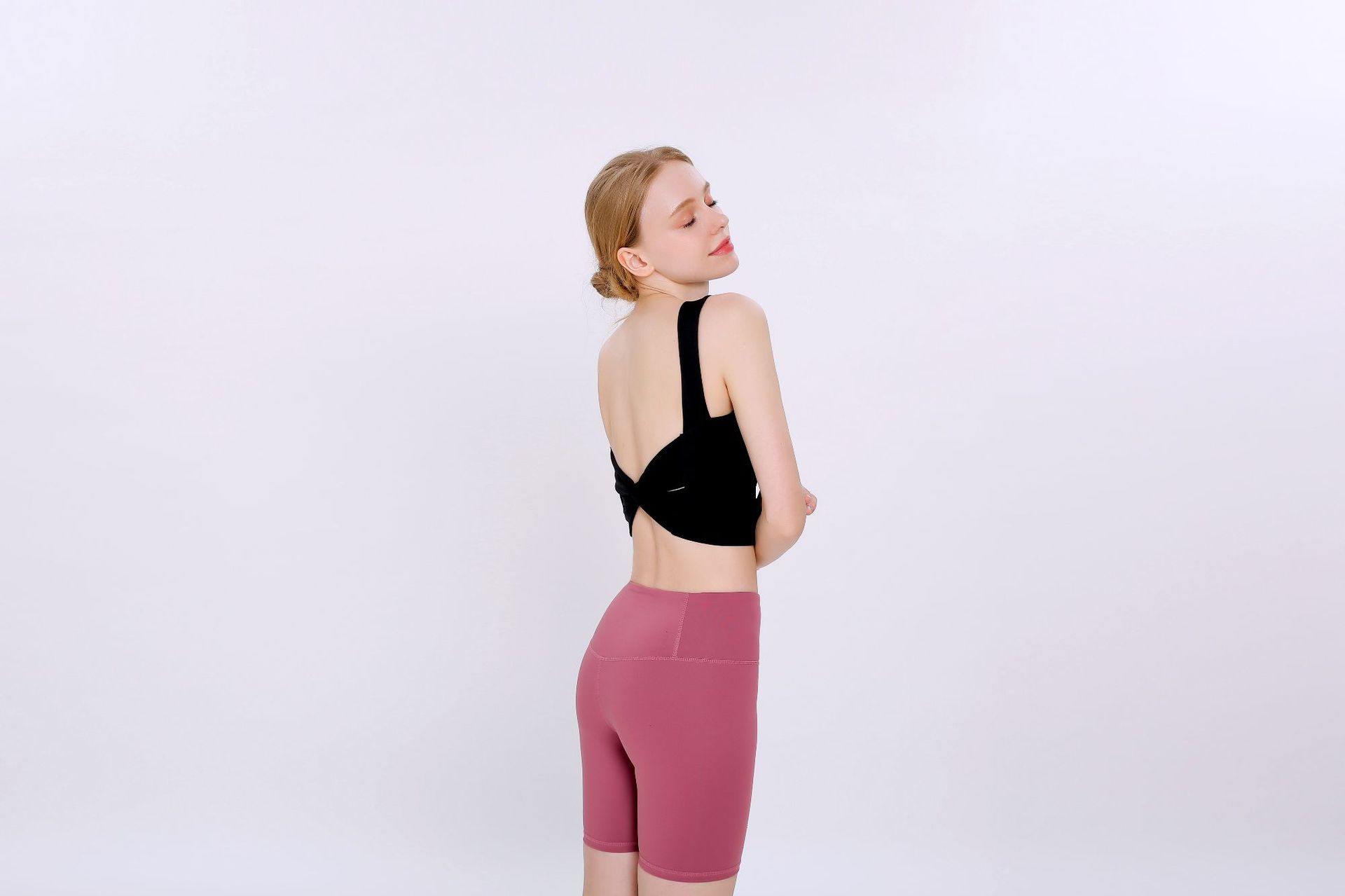 2020 New Korean Style Yoga Exercise Vest Women's Beautiful Back Wrapped Chest Shockproof Quick-Drying Sling Pilates High Elastic Bar