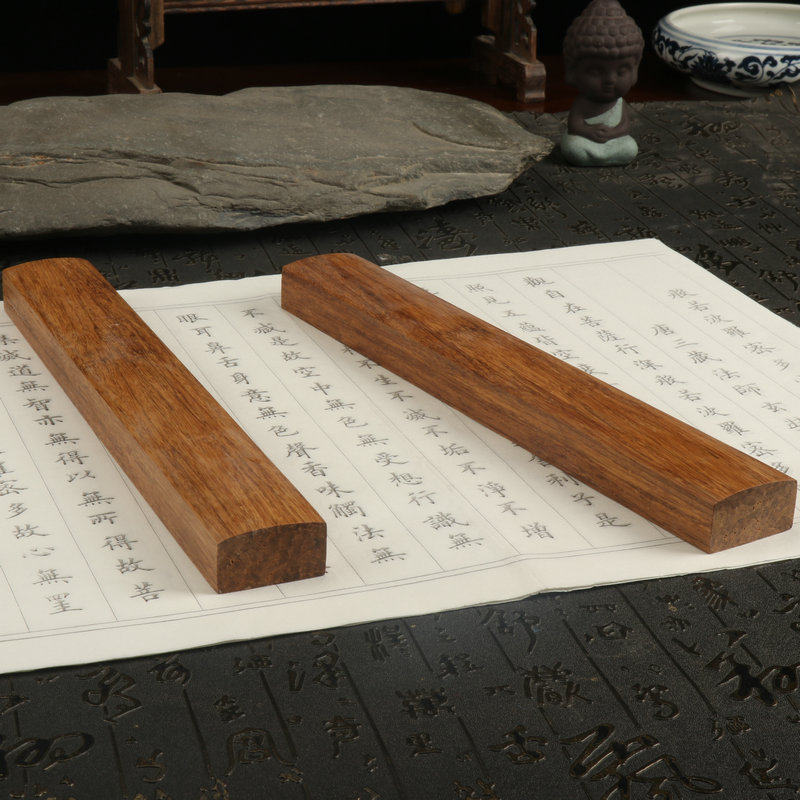 Black Bamboo Ebony Products Calligraphy Materials Chinese Calligraphy Paper Weight Paperweight Office Supplies Study Room Wooden Handicraft