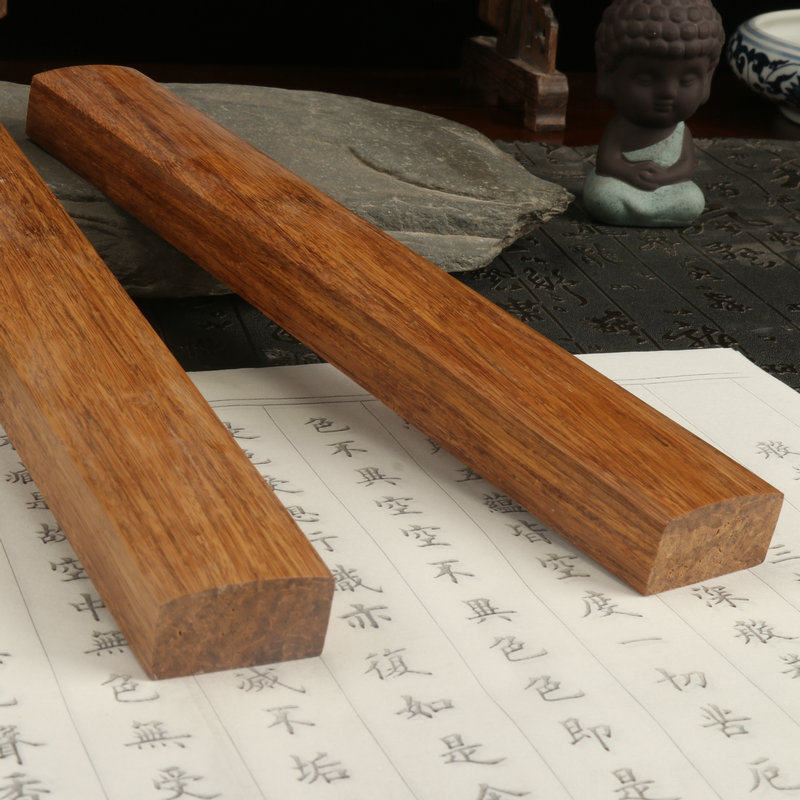 Black Bamboo Ebony Products Calligraphy Materials Chinese Calligraphy Paper Weight Paperweight Office Supplies Study Room Wooden Handicraft