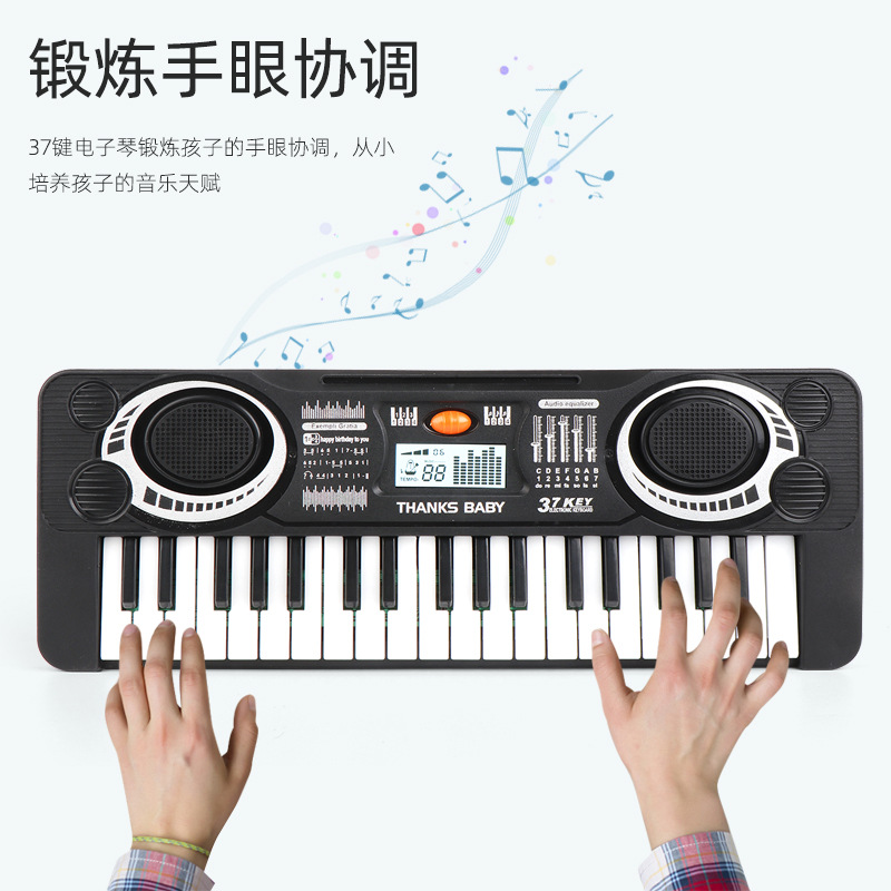 Douyin Online Influencer Toy Baby Girl Music Electronic Keyboard Musical Instrument Student Beginner Mini Cartoon Piano Toys
