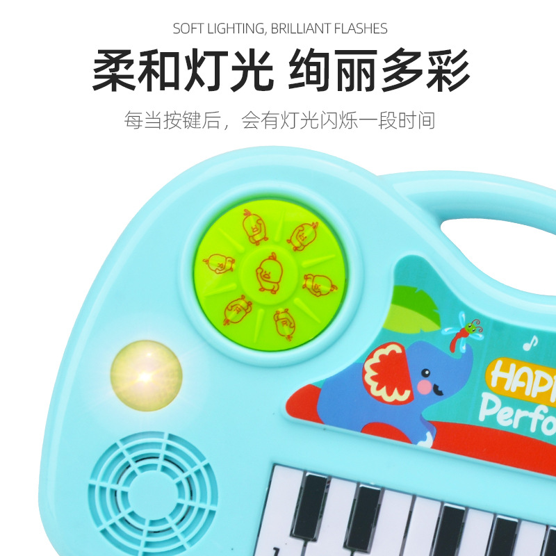 Cartoon Beginner Boys and Girls Electronic Keyboard Musical Instruments Children&#039;s Music Baby Toys Early Education Supermarket Stall Gifts