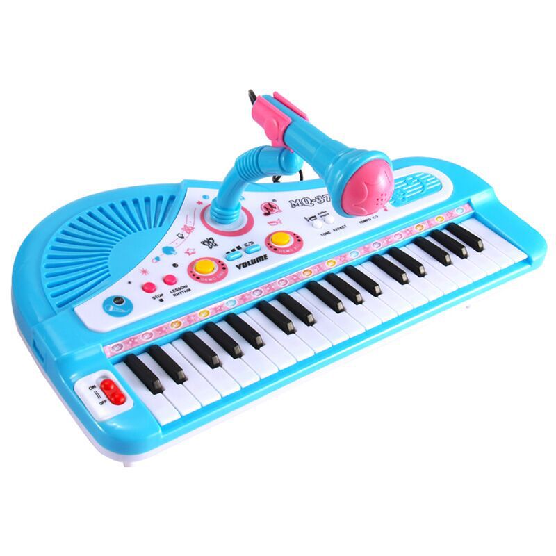 Children&#039;s Musical Instrument 37 Keys with Microphone Electronic Keyboard Multi-Function Music Piano Toys Cross-Border Amazon