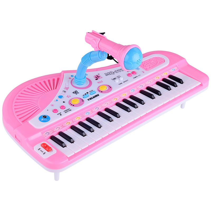 Children&#039;s Musical Instrument 37 Keys with Microphone Electronic Keyboard Multi-Function Music Piano Toys Cross-Border Amazon