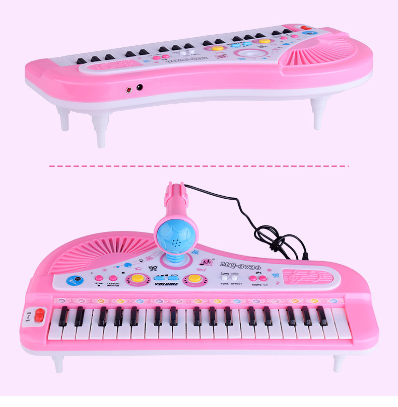 Children's Musical Instrument 37 Keys with Microphone Electronic Keyboard Multi-Function Music Piano Toys Cross-Border Amazon Children's Musical Instrument 37 Keys with Microphone Electronic Keyboard Multi-Function Music Piano Toys Cross-Border Amazon
