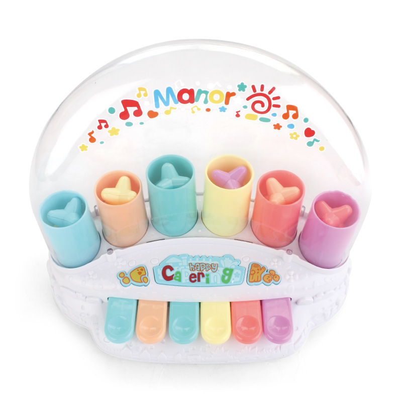 Children&#039;s Electronic Keyboard Multi-Function Toy Piano Baby Music Fancy Toy Six-Keyboard Jumping Piano Spot Direct Sales
