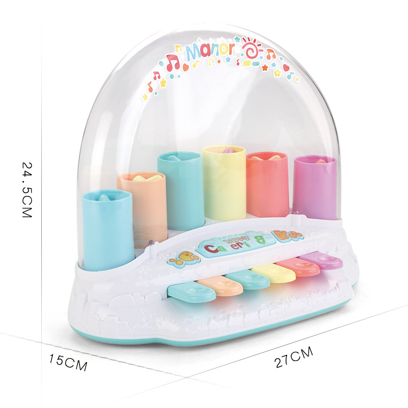 Children&#039;s Electronic Keyboard Multi-Function Toy Piano Baby Music Fancy Toy Six-Keyboard Jumping Piano Spot Direct Sales