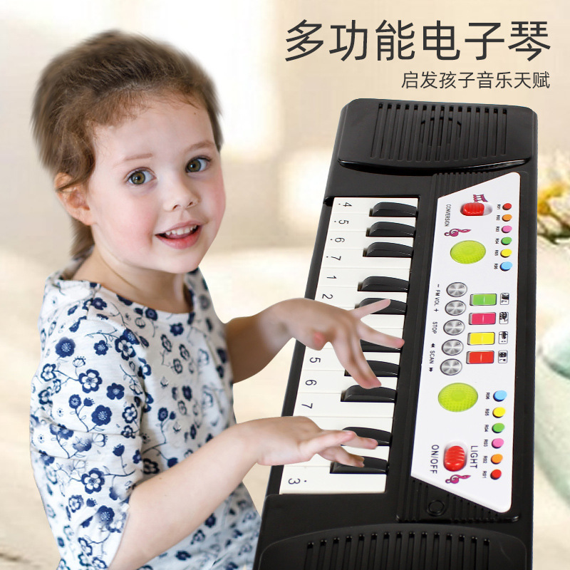 Children&#039;s Electronic Keyboard Multifunctional Baby Early Education Music Toys Little Piano Pattern Boys and Girls Infant Electronic Organ Gifts
