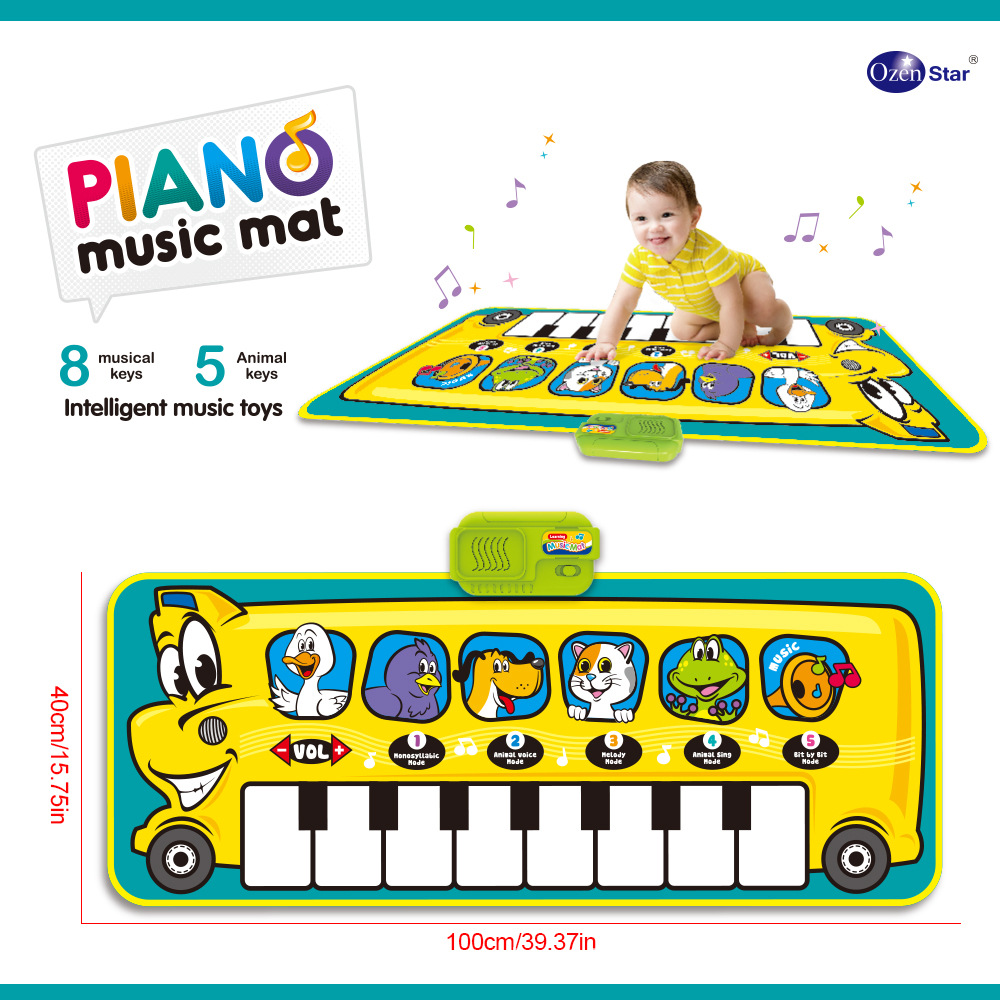 Children Harmonium Music Baby Intelligence Development Musical Instrument Dancing Recording Music Blanket Children Puzzle Electronic Keyboard