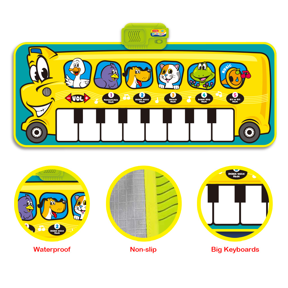 Children Harmonium Music Baby Intelligence Development Musical Instrument Dancing Recording Music Blanket Children Puzzle Electronic Keyboard