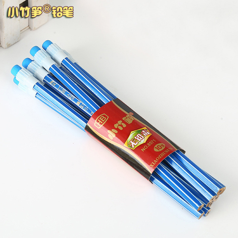 Factory Customized 10 2B Pencil Set Children&#039;s Pupils&#039; Writing Wooden Pencil Environmentally Friendly Non-Toxic Creative Pencil