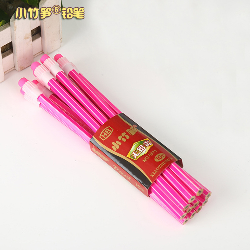 Factory Customized 10 2B Pencil Set Children&#039;s Pupils&#039; Writing Wooden Pencil Environmentally Friendly Non-Toxic Creative Pencil