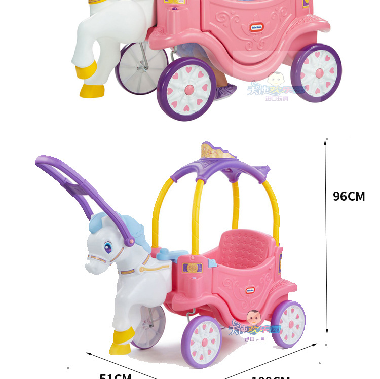 US Imported Little Tek Children's Small House Car Baby Four-Wheel Princess Car Treadmill Small Police Car Taxi Truck US Imported Little Tek Children's Small House Car Baby Four-Wheel Princess Car Treadmill Small Police Car Taxi Truck
