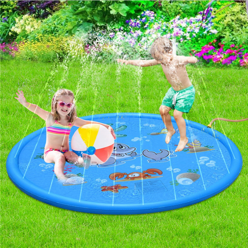 Direct Selling Children&#039;s Lawn Water Spray Game Mat Outdoor Beach Water Playing Toy Sprinkler Mat Spray Pool Factory Supply