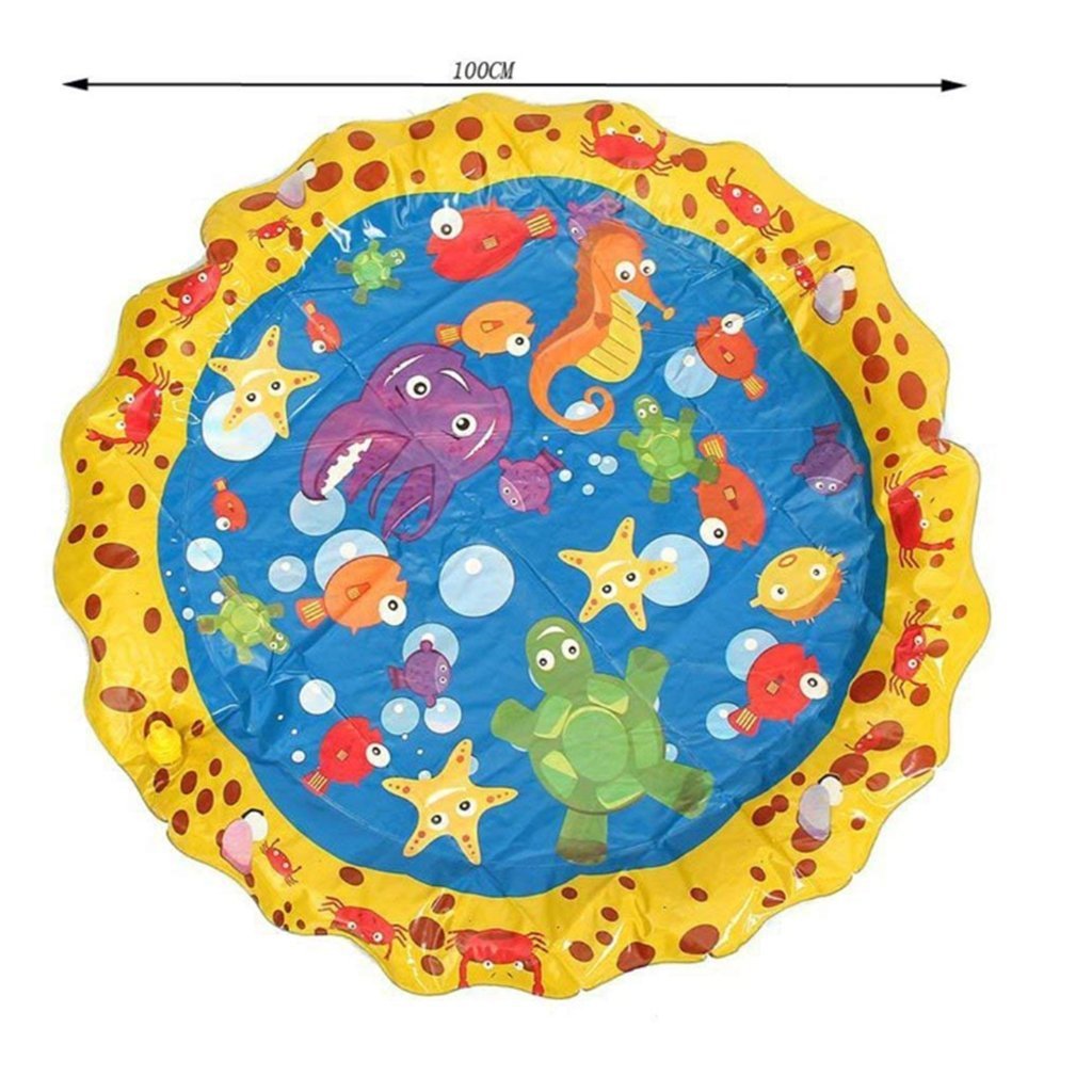 Direct Selling Children&#039;s Lawn Water Spray Game Mat Outdoor Beach Water Playing Toy Sprinkler Mat Spray Pool Factory Supply