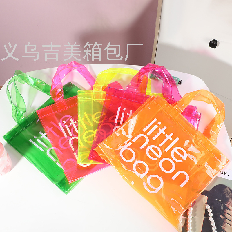 Transparent PVC  Bag Candy Handbag Men&#039;s and Women&#039;s Multi-Functional Large Capacity Waterproof Bag Women&#039;s Bag Cosmetic