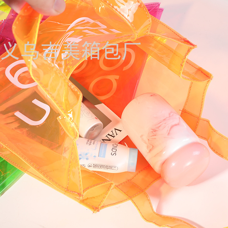 Transparent PVC  Bag Candy Handbag Men&#039;s and Women&#039;s Multi-Functional Large Capacity Waterproof Bag Women&#039;s Bag Cosmetic