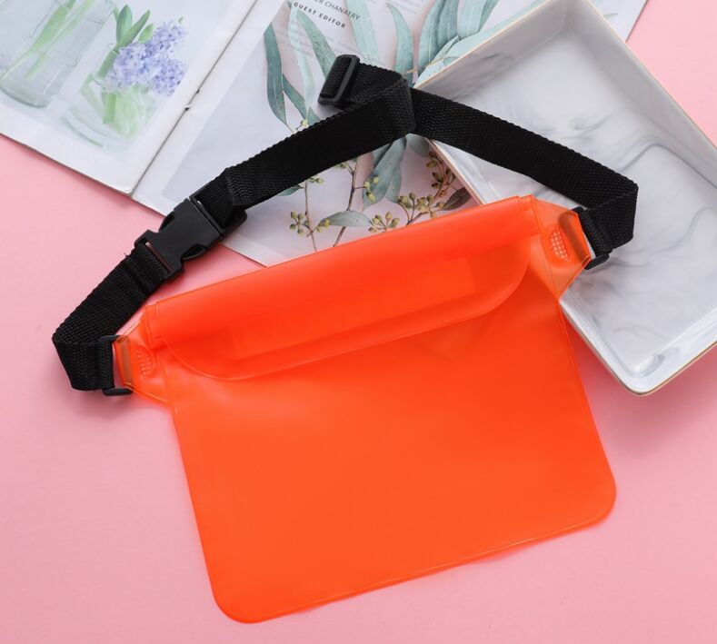 Factory Direct Sales: Outdoor Beach Water Splashing Festival Mobile Phone Waterproof Bag Three-Layer Sealed PVC Storage Waterproof Waist Bag