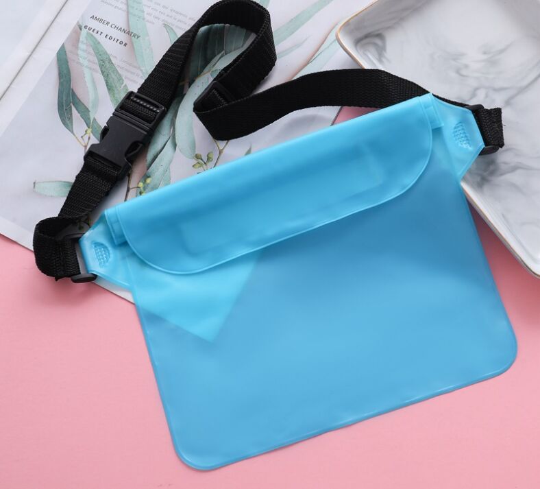 Factory Direct Sales: Outdoor Beach Water Splashing Festival Mobile Phone Waterproof Bag Three-Layer Sealed PVC Storage Waterproof Waist Bag