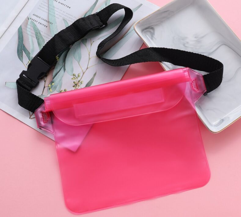 Factory Direct Sales: Outdoor Beach Water Splashing Festival Mobile Phone Waterproof Bag Three-Layer Sealed PVC Storage Waterproof Waist Bag