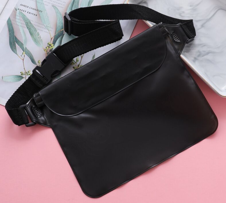 Factory Direct Sales: Outdoor Beach Water Splashing Festival Mobile Phone Waterproof Bag Three-Layer Sealed PVC Storage Waterproof Waist Bag