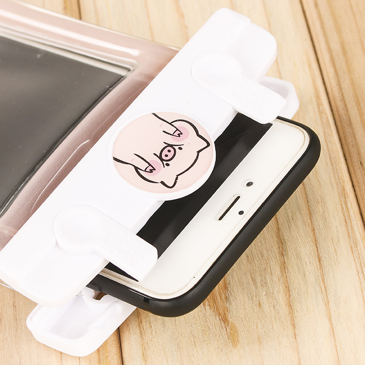Factory Direct Sales New Inflatable Cartoon Mobile Phone Waterproof Bag Universal Swimming Diving Sealed Transparent Waterproof Protective Cover