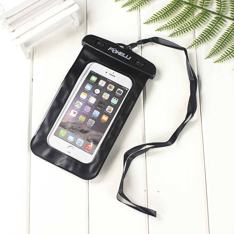 Factory Direct Sales New Inflatable Cartoon Mobile Phone Waterproof Bag Universal Swimming Diving Sealed Transparent Waterproof Protective Cover