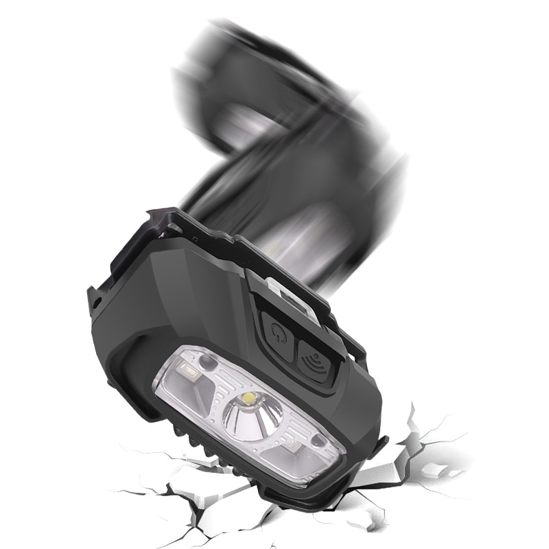 Cross-Border XPG Strong Light Sensor Headlamp LED Outdoor Camping Light Fishing Head-Mounted Strong Light Led Red Light Headlamp