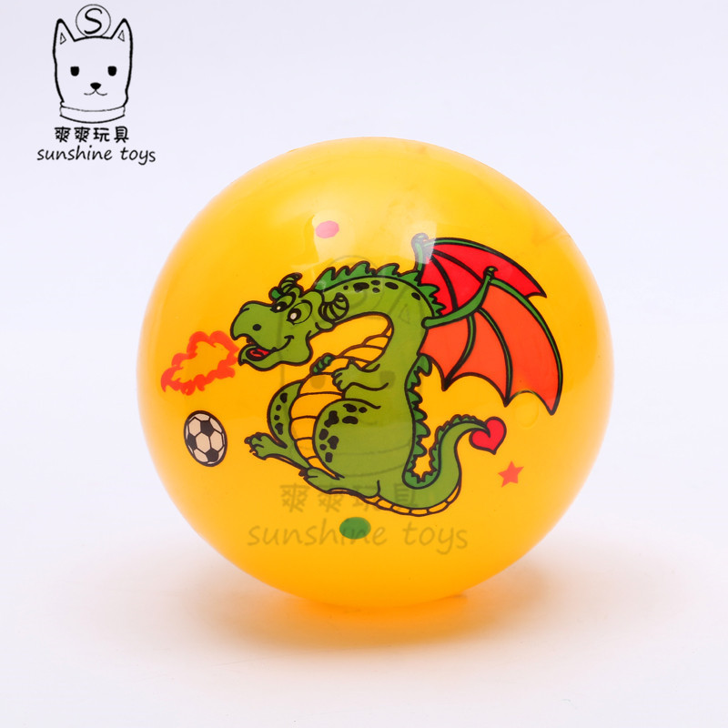 9-inch Large standard PVC ball Inflatable Toy Ball Children Beach Toy Kindergarten Rubber Ball dinosaur Cartoon Custom Gift