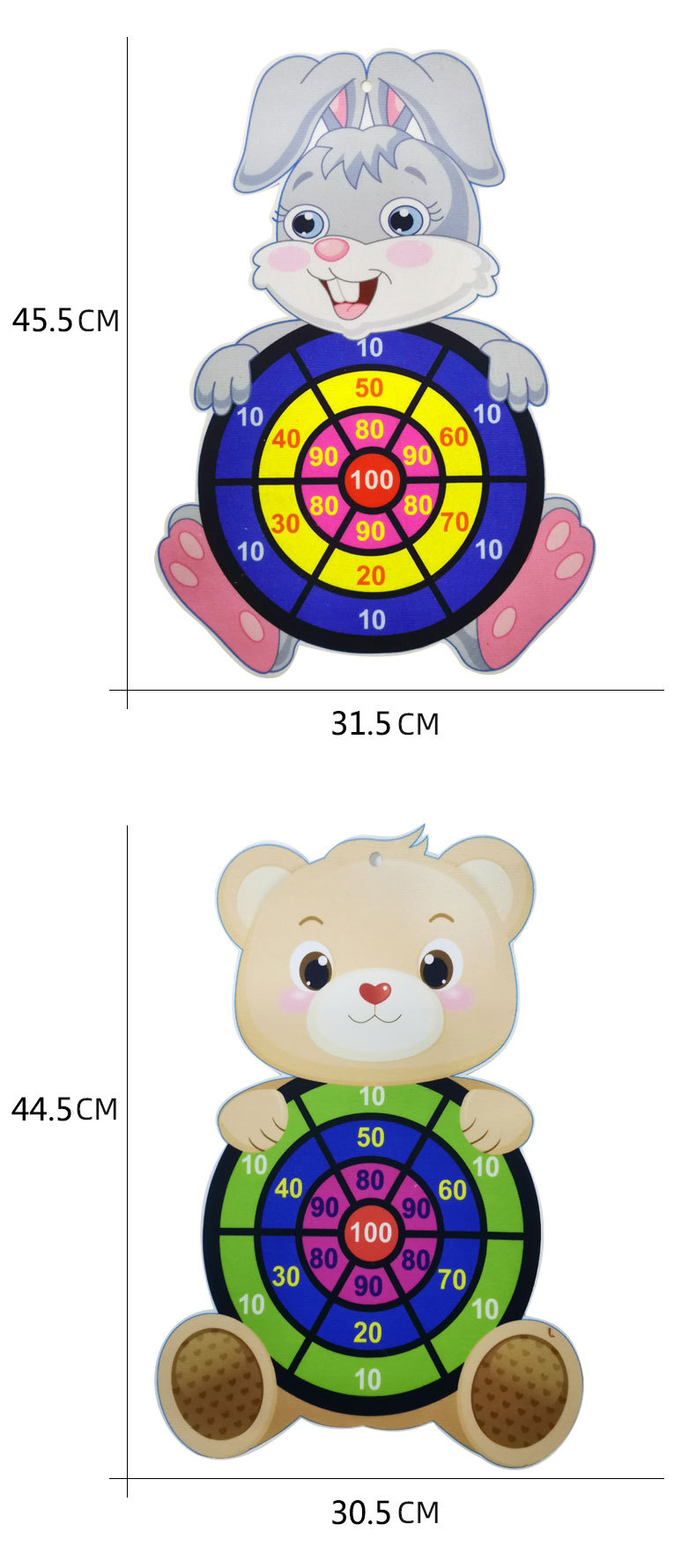 Children's Cartoon Target Darts Sticky Ball Wall-Mounted Animal Dart Tray Boys and Girls Interactive Indoor and Outdoor Toys