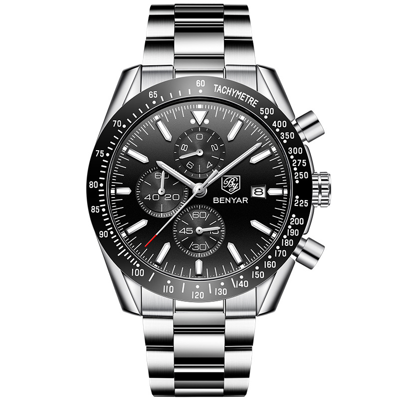 Hot Selling Watch Men&#039;s Quartz Watch MultiFunctional Waterproof Sports Fashion Men&#039;s Watch Silicone Wrist Watch 5140