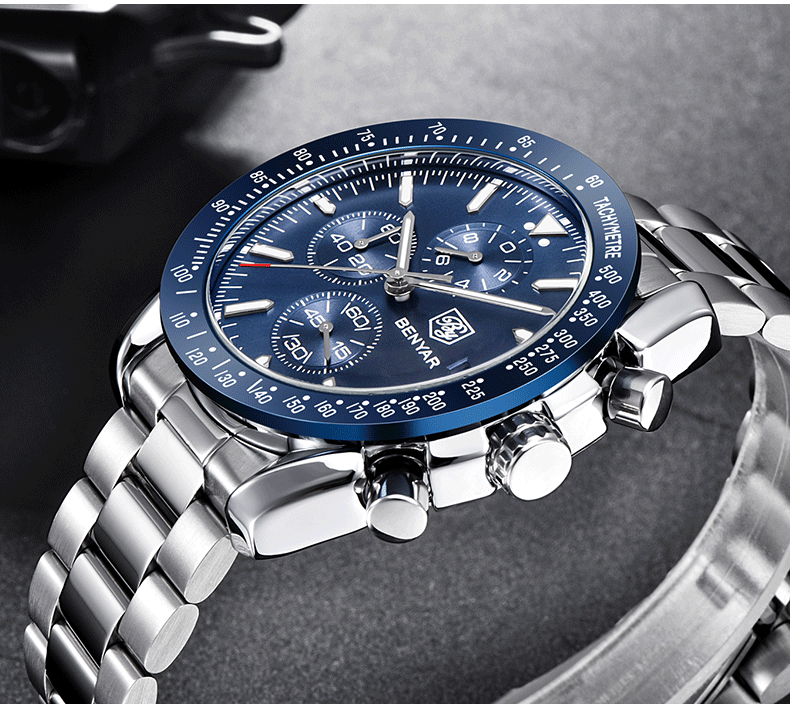 Hot Selling Watch Men's Quartz Watch MultiFunctional Waterproof Sports Fashion Men's Watch Silicone Wrist Watch 5140