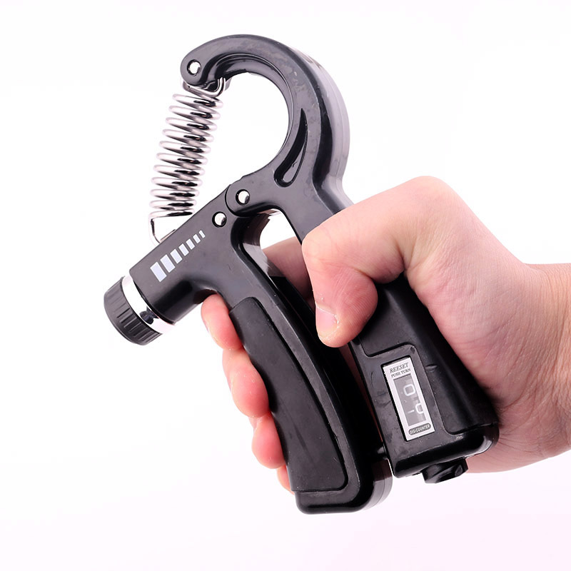 Factory Direct Sales Fitness Spring Grip Finger Rehabilitation Training Adjustable Hand-Muscle Developer Spring Grip Portable Household Fitness Equipment