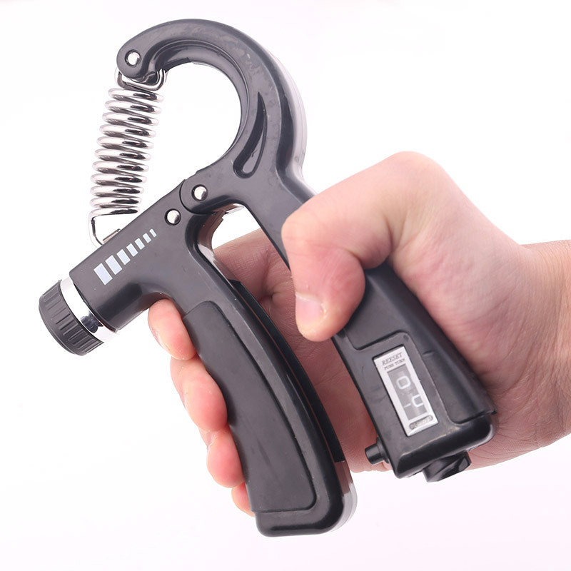 Factory Direct Sales Fitness Spring Grip Finger Rehabilitation Training Adjustable Hand-Muscle Developer Spring Grip Portable Household Fitness Equipment