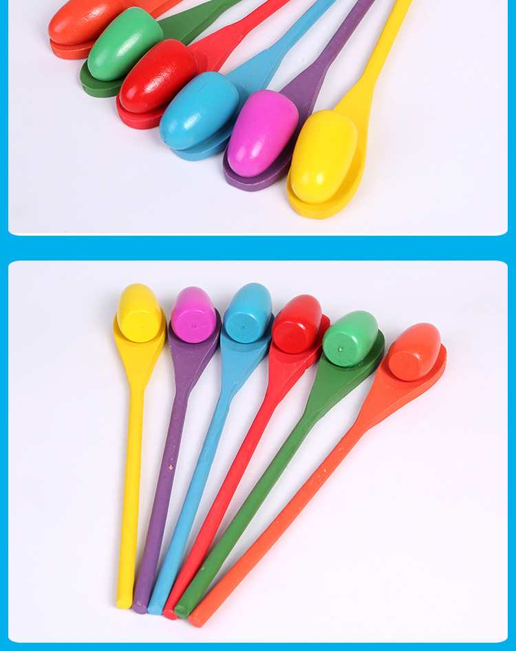 Kindergarten Children's Balance Stick Wooden Spoon Balance Ball Early Education Outdoor Interactive Sensory Training Game Balance Egg Toy Kindergarten Children's Balance Stick Wooden Spoon Balance Ball Early Education Outdoor Interactive Sensory Training Game Balance Egg Toy