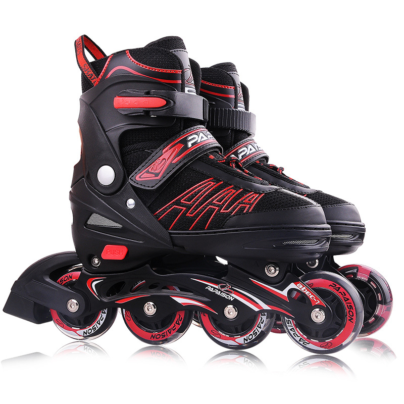Xiaozhuangyuan the Skating Shoes Children Roller Skates 3-5-8-12 Years Old Boys and Girls Roller Skates Single Flash Full Flash Skates